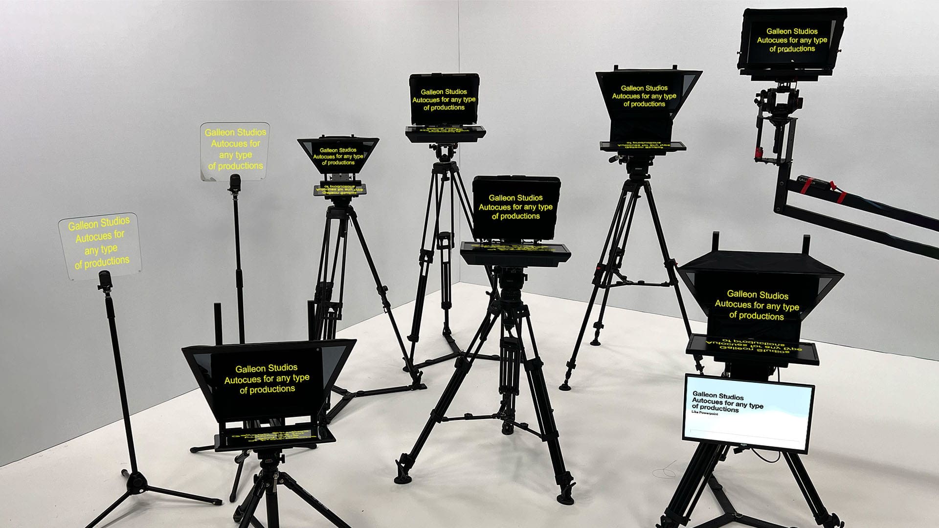 Teleprompter hire options available in Manchester.